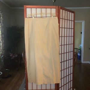 Talbots cream colored straight skirt size 16